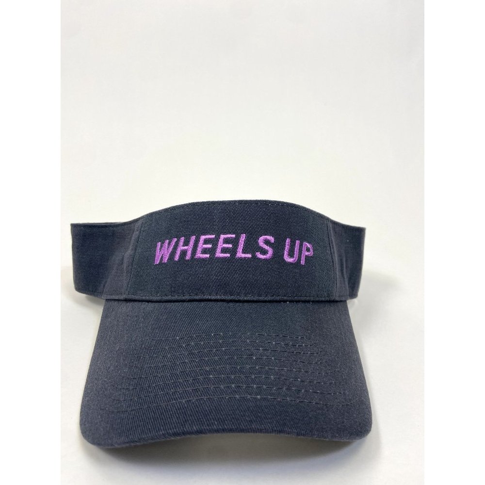NWT Wheels Up Navy and Purple Visor